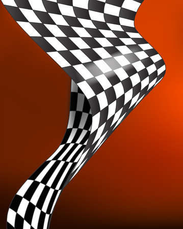 checkered race flag waveing vector background layout designのイラスト素材