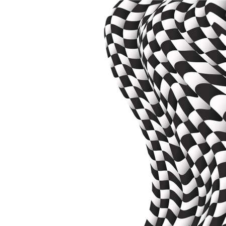 checkered flag background race flag design vectorのイラスト素材