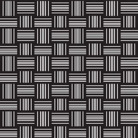 seamless optical art pattern background vector black and whiteのイラスト素材
