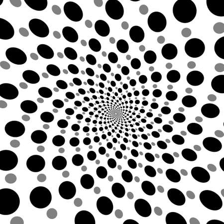 vortex black and white design background vectorのイラスト素材