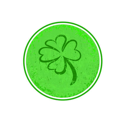four leaf clover green  vector symbol iconのイラスト素材
