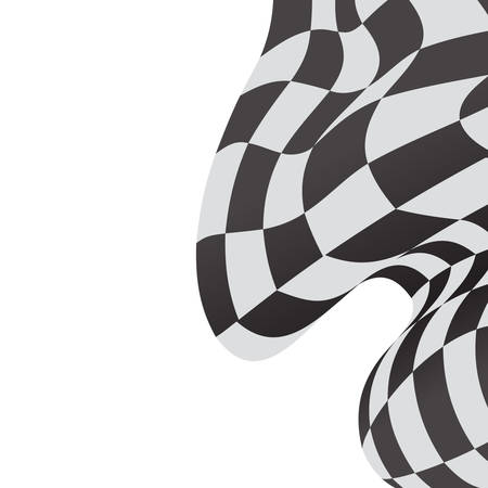 race background checkered flag wave designのイラスト素材