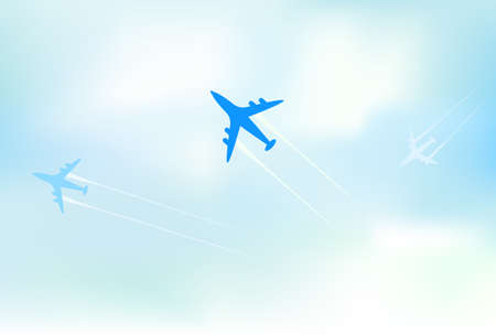 clean air travel background design vectorのイラスト素材