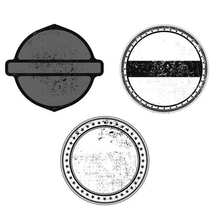 grunge stamp black templeta vector with texturesのイラスト素材