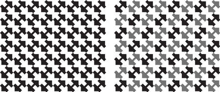 Squares seamlessly repeatable pattern in black and white. Vector illustrationのイラスト素材