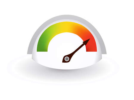 Speedometers or general indicators with needles.のイラスト素材