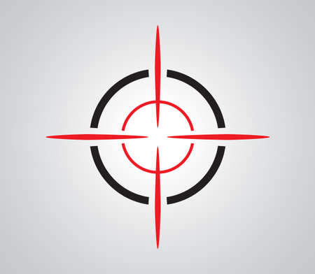 Crosshair, reticle, viewfinder, target graphicsのイラスト素材
