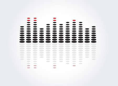 equalizer music sound background graphic designのイラスト素材