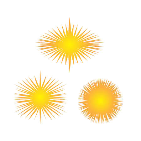 explosion set, place for text in the middleのイラスト素材