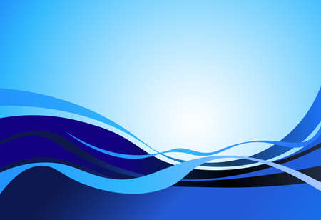 blue design waves, business background abstract corporate designのイラスト素材
