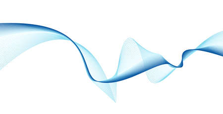 Abstract grey wave isolated on white background. illustration for modern business design. Futuristic wallpaper. Cool element for presentationのイラスト素材