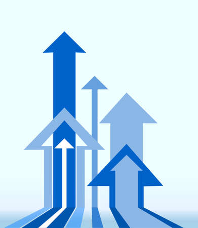 abstract blue arrow background. technology backdrop, motion bannerのイラスト素材