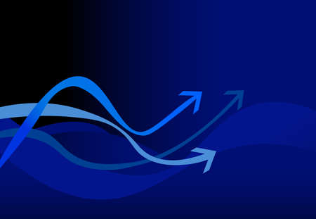 abstract blue arrow background. technology backdrop, motion bannerのイラスト素材