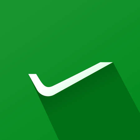 check mark icon, symbol, sign, green vectorのイラスト素材