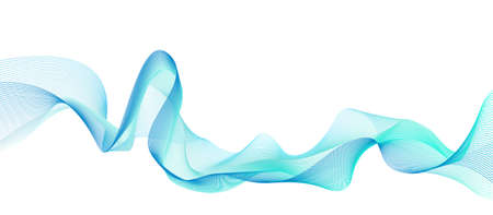 Abstract grey wave isolated on white background. illustration for modern business design. Futuristic...
