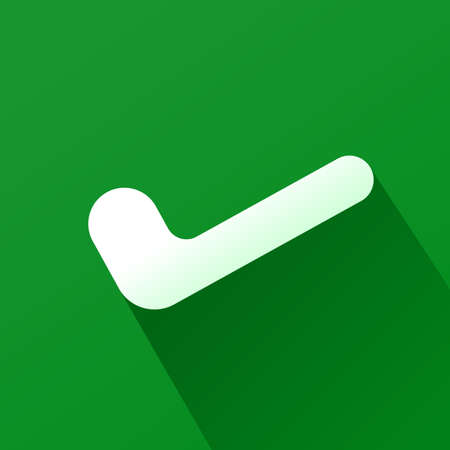 check mark icon, symbol, sign, green vectorのイラスト素材