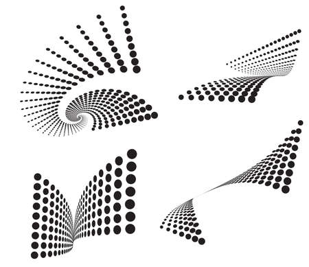 halftone dots background pattern dotted black and white backgroundのイラスト素材
