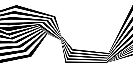 black and white stripe line pattern abstract graphicのイラスト素材