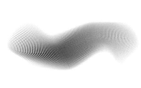 dot halftone. dotted design element abstract morph art backgroundのイラスト素材