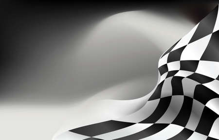 checkered flag background vector race designのイラスト素材