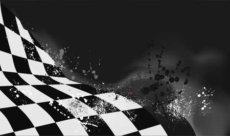 checkered flag background vector race designのイラスト素材