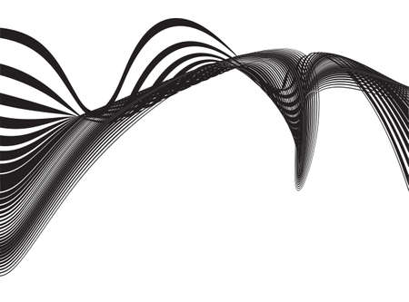 abstract smooth gray wave curve motion lines graphicのイラスト素材