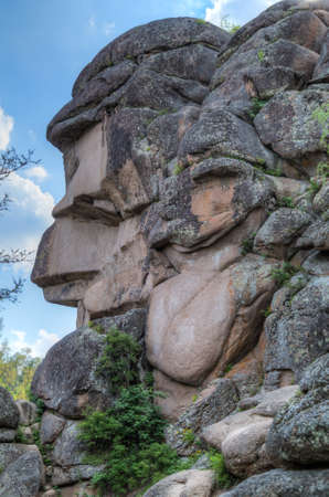 Landscape park Stolby, near Krasnoyarsk, Russiaの写真素材