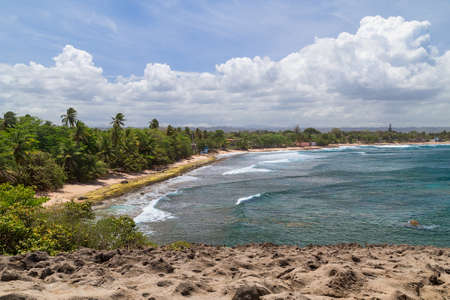 Beach around Cueva Del Indio - Indian Cave, Puerto Ricoの写真素材
