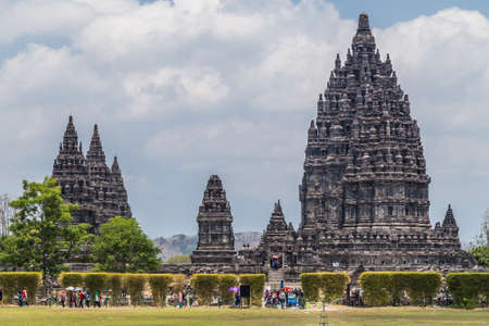Candi Rara Jonggrang, part of Prambanan Hindu temple, Indonesiaの写真素材