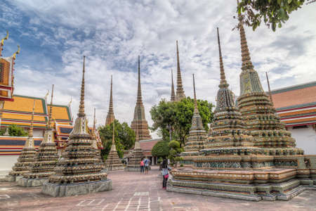 BANGKOK, THAILAND - CIRCA AUGUST 2015: Wat Pho, Bangkok, Thailandのeditorial素材