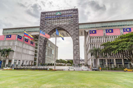 Putrajaya, Malaysia - circa September 2015: Perbadanan Putrajaya administration building in Putrajaya, Malaysiaのeditorial素材