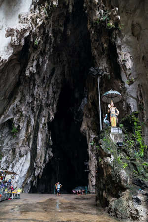Kuala Lumpur, Malaysia - circa September 2015: Entrance to Cathedral cave in Batu Caves complex, Malaysiaのeditorial素材