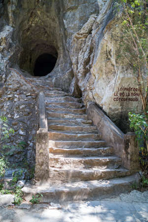 Entrance to Van Thong Cave, Marble mountains, Vietnam
