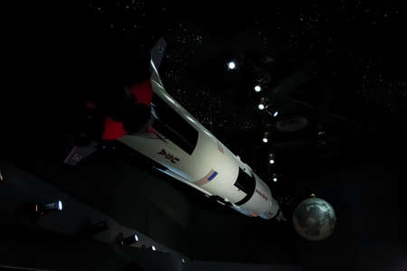 Houston, TX/USA - circa July 2013: Space Shuttle in Lyndon B. Johnson Space Center, Houston, Texasのeditorial素材