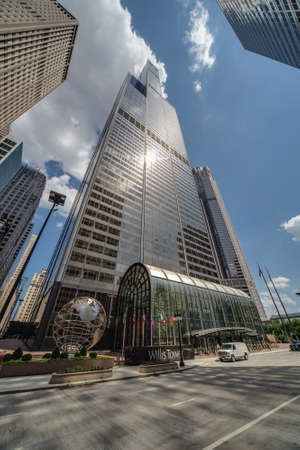 Chicago, IL/USA - circa July 2015: Willis Tower also known as Sears Tower in Downtown Chicago,...