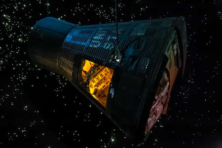 Houston, TX/USA - circa July 2013: Mercury Capsule in Lyndon B. Johnson Space Center, Houston, Texas