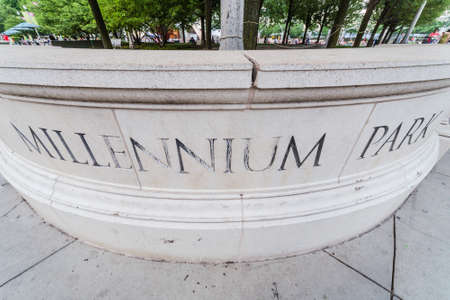 Millennium Park in Chicago, Illinoisの写真素材