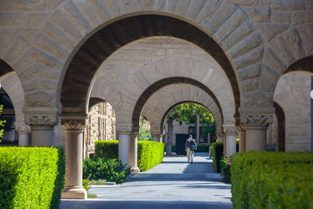 Palo Alto, CA/USA - circa June 2011: Stanford University Campus in Palo Alto, Californiaのeditorial素材