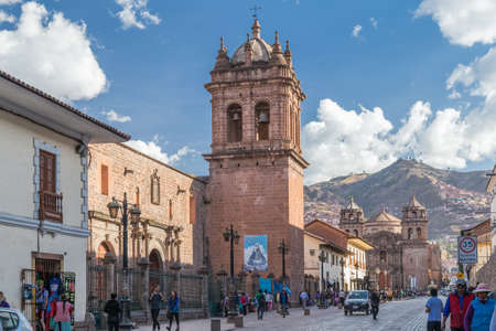 Cusco, Peru - circa June 2015: Saint Clare Church in Cusco, Peru