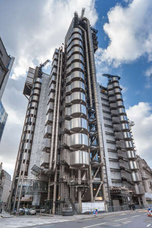 London, UK - circa March 2012: Lloyds Building in Londonのeditorial素材