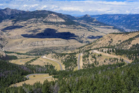 View of Montana Mountains, USAの写真素材