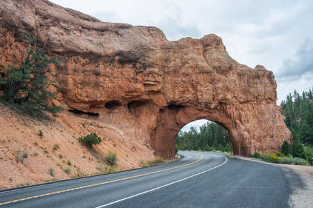 Stone Arch at Capitol Reef National Park, Utah, USAの写真素材
