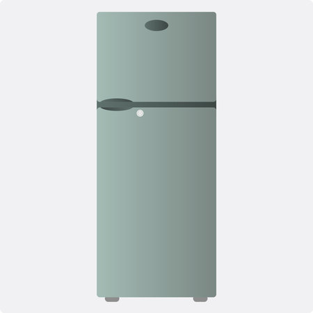 Refrigerator vector illustration. Refrigerator isolated on white background.のイラスト素材
