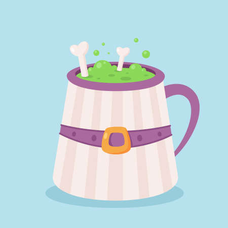 Halloween drink. Happy Halloween, trick or treat. Vector illustrationのイラスト素材