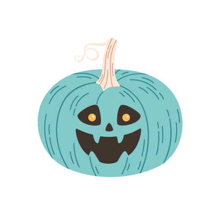 Halloween pumpkin, Jack o lantern. Happy Halloween, trick or treat. Vector illustrationのイラスト素材