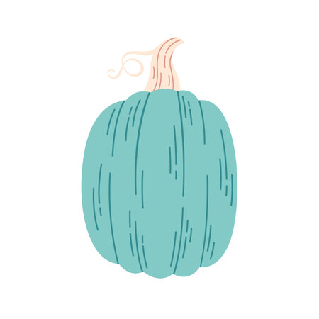 Pumpkin, gourd. Hello autumn, autumn harvest, farming. Vegetable. Hand drawn vector illustrationのイラスト素材