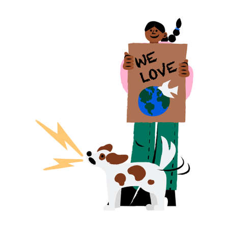 Earth Day Illustration. This vector was perfectly crafted for Earth day content.のイラスト素材