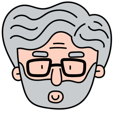 Vector illustration of character expression in cartoon design. Expression of different emotions concept scenes.のイラスト素材