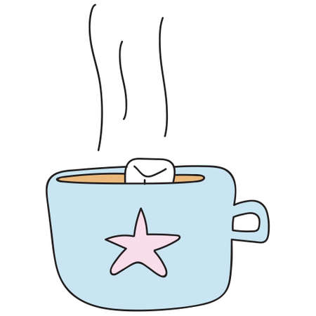 Minimalist Asian Girl Character illustration vector. This vector is perfectly crafted for various purposesのイラスト素材