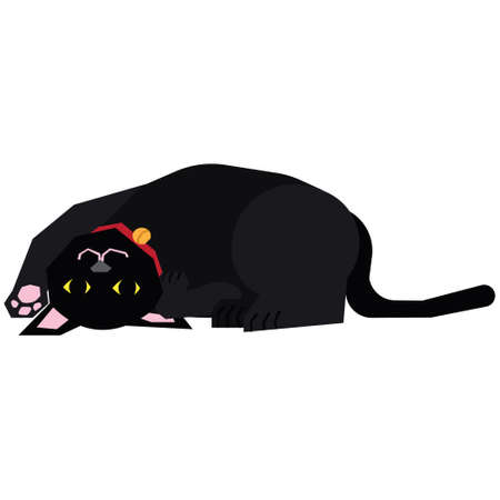 Cat illustration vector. This vector is perfectly crafted for various purposes on the topic of: Catのイラスト素材